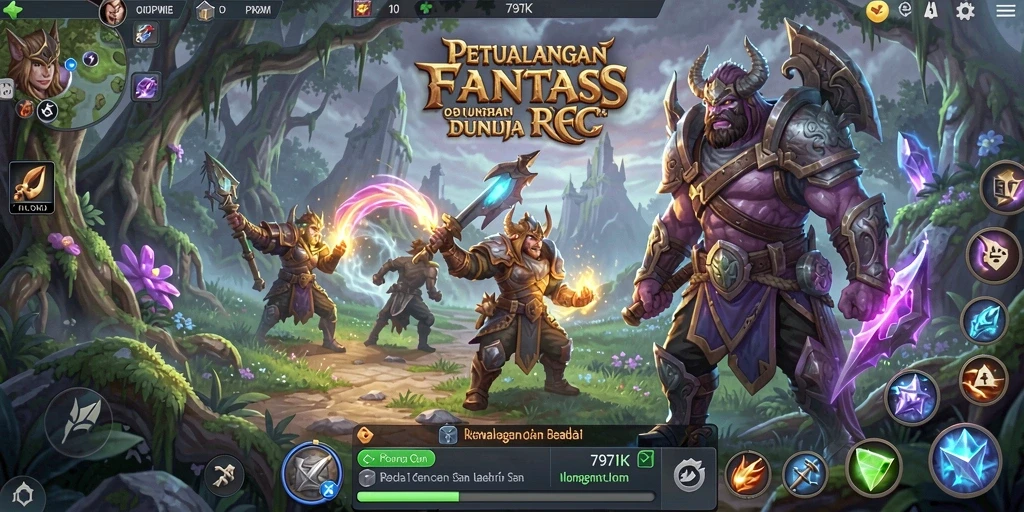 Tampilan gameplay menegangkan dan penuh aksi di 797K.