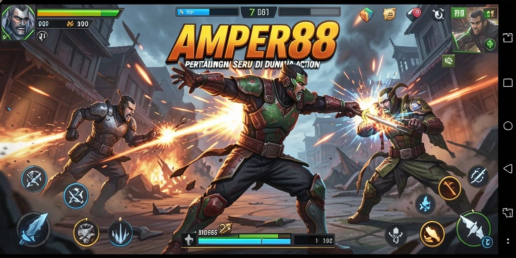 Tangkap momen seru gameplay AMPER88 dengan pertarungan yang intens.