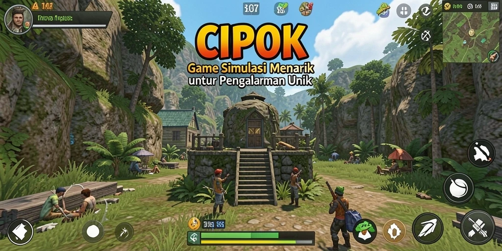 Tampilan gameplay <strong>CIPOK</strong> yang menarik dan interaktif dalam simulasi.