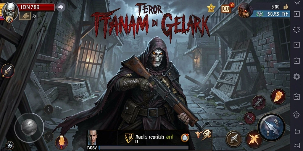 Screenshot gameplay IDN789 menampilkan suasana mencekam dan menakutkan.