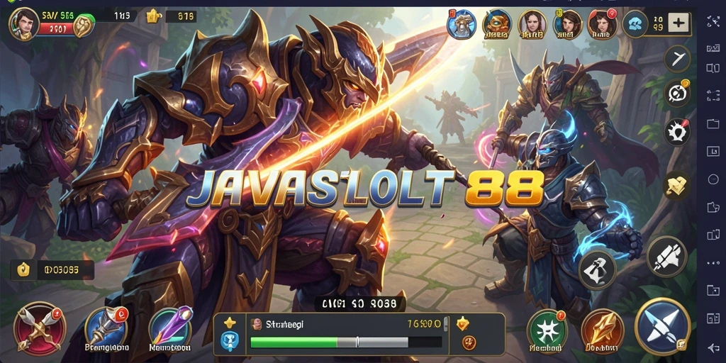 Tampilan gameplay JAVASLOT88 yang strategis dan menantang.