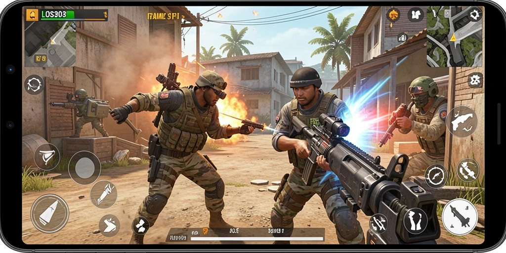 Tampilan gameplay yang seru dan mendebarkan dalam LOS303.
