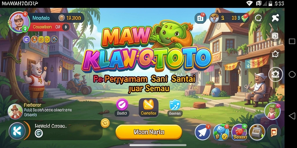 Tampilan gameplay MAWARTOTO yang menarik dan cerah.