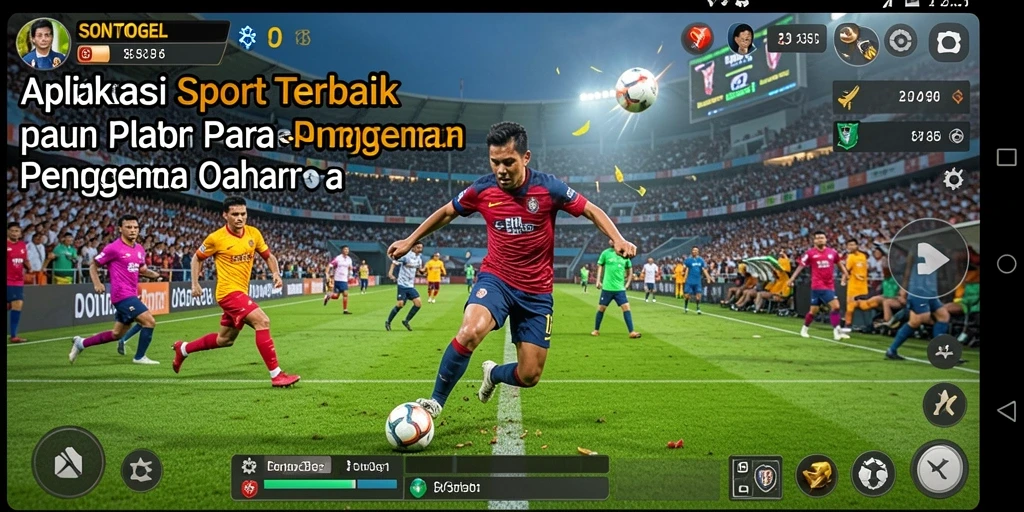 Tampilan gameplay seru dalam aplikasi SONTOGEL untuk penggemar olahraga.
